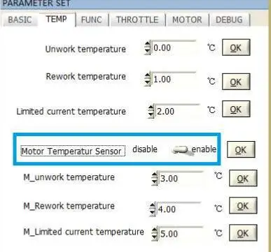  Motor temperature
