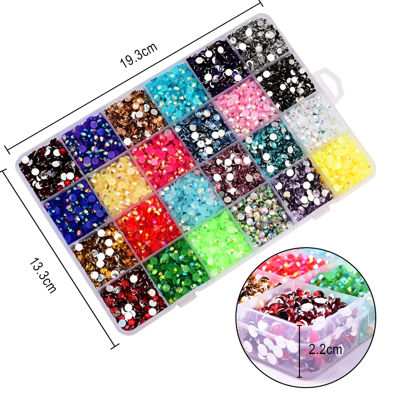 Color Rainbow Rhinestones Flatback  Rainbow Rhinestones Crafts - 25mm 22mm  Color - Aliexpress