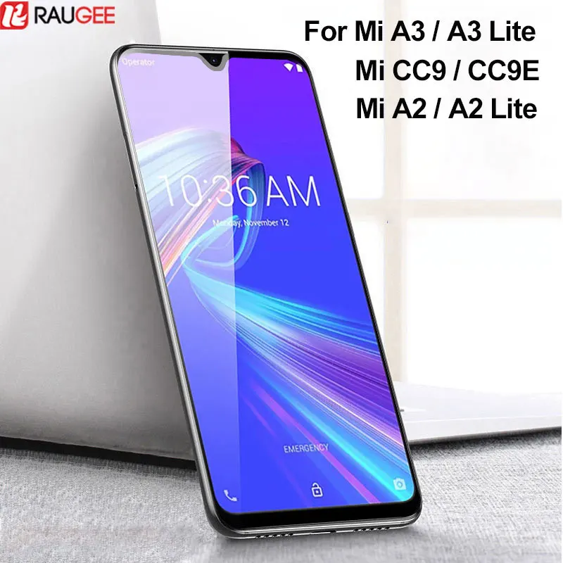 Закаленное стекло для Xiaomi Mi A3 Защита экрана CC9 CC9E защита полное покрытие