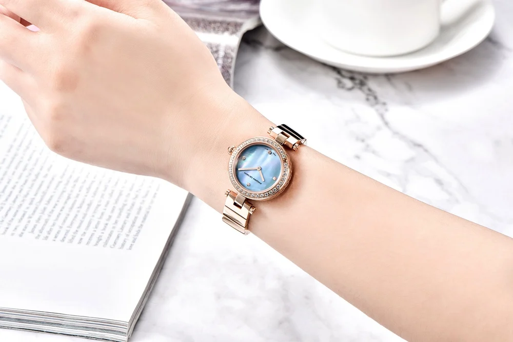 Pagani Дизайн Роскошный брендовый горный хрусталь часы для женщин сапфировое стекло часы женские из нержавеющей стали Кварцевые золотые наручные часы женские
