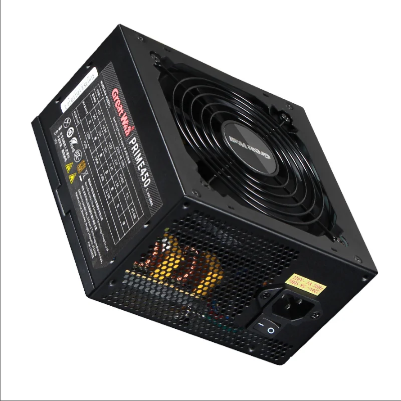 Блок питания для Great Wall ATX 80plus Bronze Game Mute источник питания Номинальная мощность 450 Вт пиковая мощность 550 Вт источник питания PRIME450