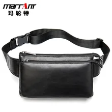 Sheepskin Chest Bag Genuine Leather All-Match Shoulder Crossbody Small Soft Bag Trendy Mobile Phone Men and Women Casual 8940