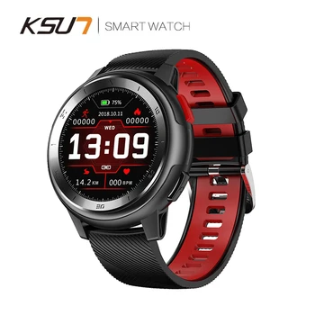 

KSR913 Smart Watch IP68 Waterproof Full Touch Dial Heart Rate Detection Fitness Tracker Message Push Bluetooth Pedometer