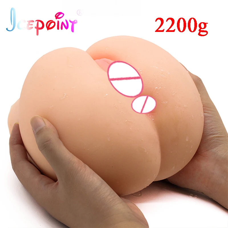 2020 Male Masturbator Soft Silicone Big Ass 3D Sex Doll Artificial Vagina Real Pussy Sex Toys for Man Sex Shop Anus and Vagina