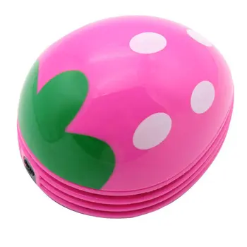 

Vacuum Cleaner Mini Hand-held Dust Vacuum Cleaner Cute Design Portable Home Office Corner Desk Table Sweeper Strawberry