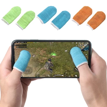 

2pcs Breathable Sweat Proof Fingerstall Mobile Touch Screen for Game Controller Finger Cover Non-Scratch Sensitive Sleeve