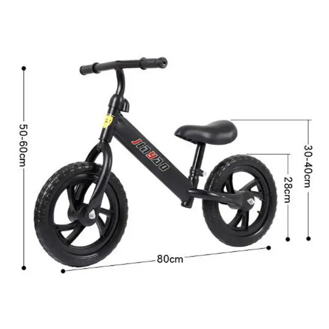 Doki Toy Children's Balance Bike Without Pedals Adjustable Height Learning Riding Scooter With Rotatable Handlebars 5