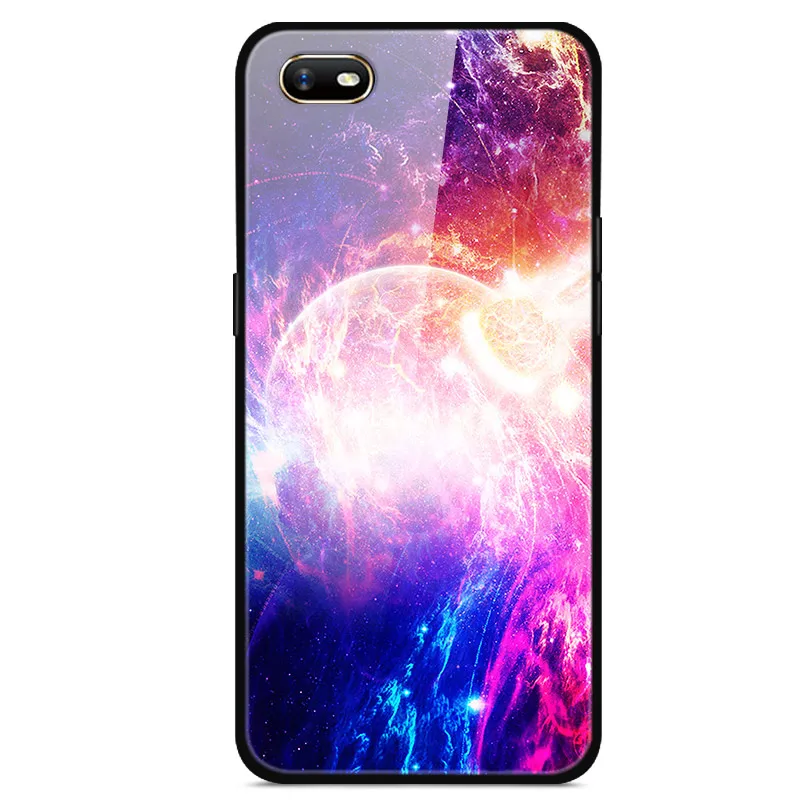 as photo 21 6," для OPPO A1K чехол, закаленное стекло, крутой рисунок, жесткий чехол на заднюю панель, чехол для OPPO A1K, силиконовый бампер, мягкий ТПУ, черная рамка - Цвет: as photo 21