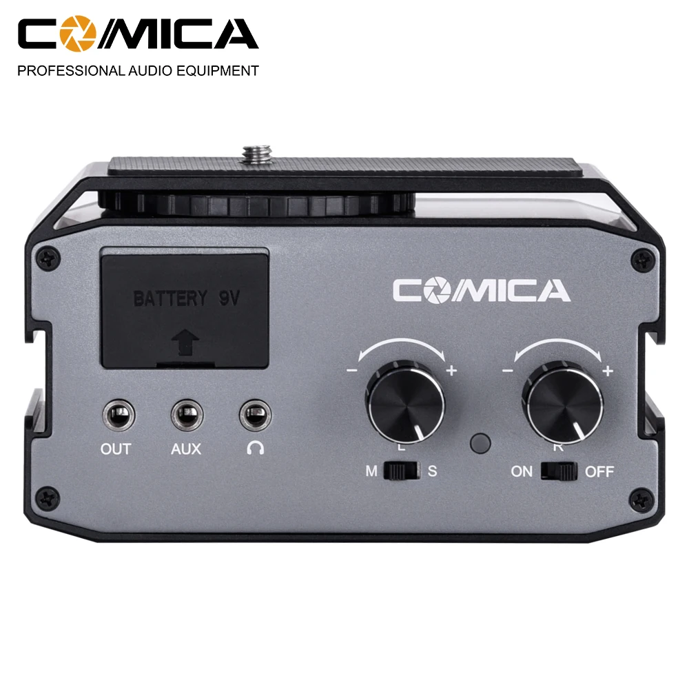 Adaptador de Áudio Mixer para Canon Filmadora para Fotografar Comica Dupla 6.35mm 3.5mm Microfone Nikon Dslr Câmera Vídeos Cvm-ax3 Xlr – Mod. 1487541