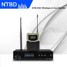 NTBD в ухо монитор Беспроводная система STM-502 одно контролирующее устройство передатчика Профессиональный для сцены