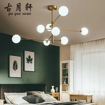 

nordic glass ball crystal chandelier lighting chandeliers ceiling lamparas de techo colgante moderna avizeler