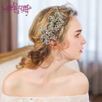 

J635 NPASON Photographic Studio Hairpin Bride Hair Edge Clip Pure Manual Make Headwear Accessories