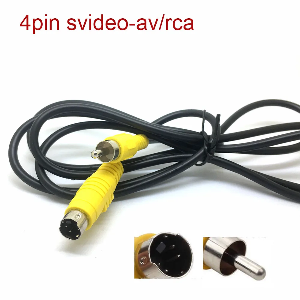 5 футов 1 м S VIDEO к RCA кабель vcd DVD шнур SVHS VHS плеер m/M ТВ 4PIN мужской ЖК дисплей Шнур