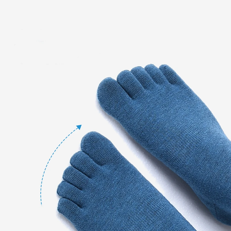 AONIJIE 1 Pair Outdoor Five Toe Socks Quick Drying Long Tube Socks Breathable For Camping Hiking Running Marathon Jogging E4813