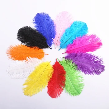 

10pc Ostrich Feathers 15-20cm Natural Ostrich Feather Plume For DIY Jewelry Craft Making Wedding Party Decor Accessories
