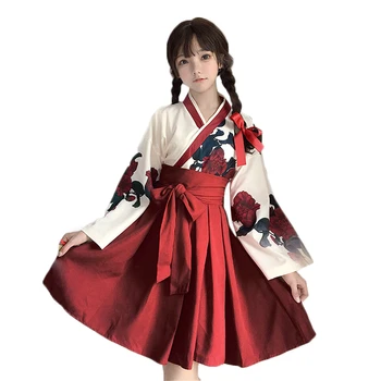 Japanese Original Style Kimono Long and Short Dress 6