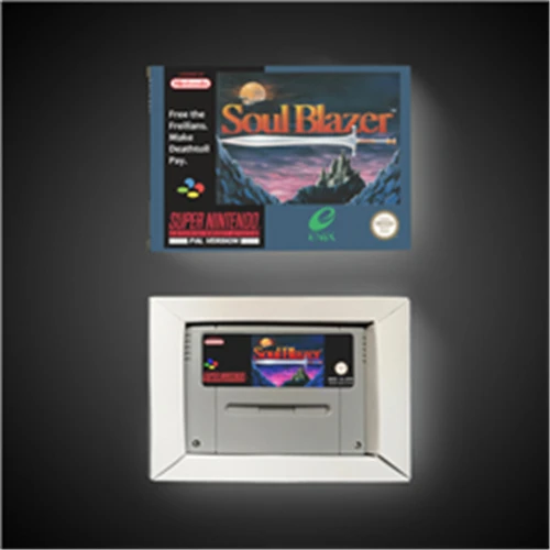 Карта для игры Soul Blazer-версия ЕС аккумулятор ролевых игр экономия в розничной