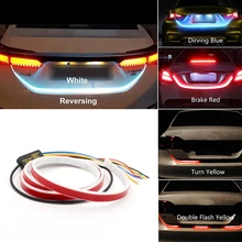 Niscarda 4 режима Автомобильный задний светодиодный светильник для багажника, дополнительный стоп-светильник, авто сигнал поворота, гибкая Задняя Крышка багажника, багажная лампа