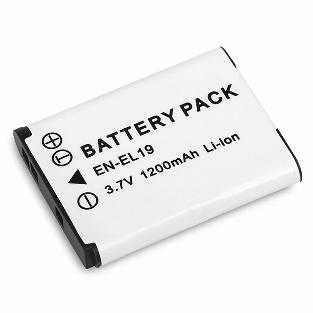 EN-EL19 3,7 V 1200MAH литий-ионная аккумуляторная цифровая камера сменный аккумулятор подходит для Nikon COOLPIX S2500, S4100, S3100