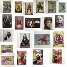 [Luckyaboy] винтажная металлическая жестяная вывеска настенная живопись плакат винтажная вывеска Бар Кафе Гараж Декор