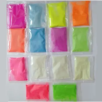 

14 Colors Acrylic Paint Glow in the Dark gold Glowing paint Luminous Pigment Flu B95C