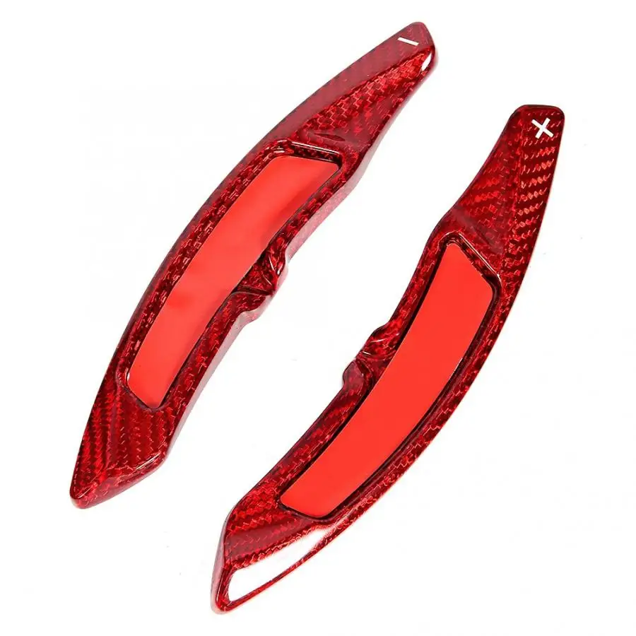 

Red Carbon Fiber Paddle Shifter Extender Fit for Porsche Cayenne Palamera 2018 2019 Steering Wheel styling accessories