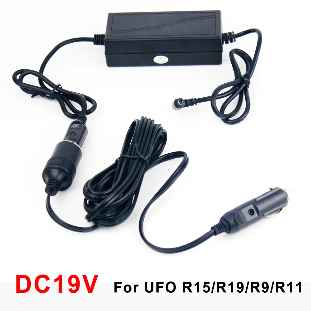 DC12V/19 V Автомобильный адаптер питания для 19V BYINTEK проектор UFO R15 R9 и 12V для UFO P12 - Цвет: DC19V Car charger