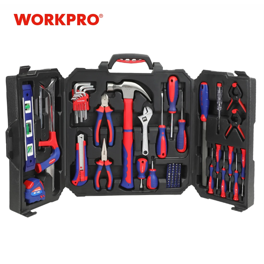 WORKPRO 77-piece Home Tool Set Household Kits Screwdrivers Pliers Scissor Knife for Repair | Инструменты