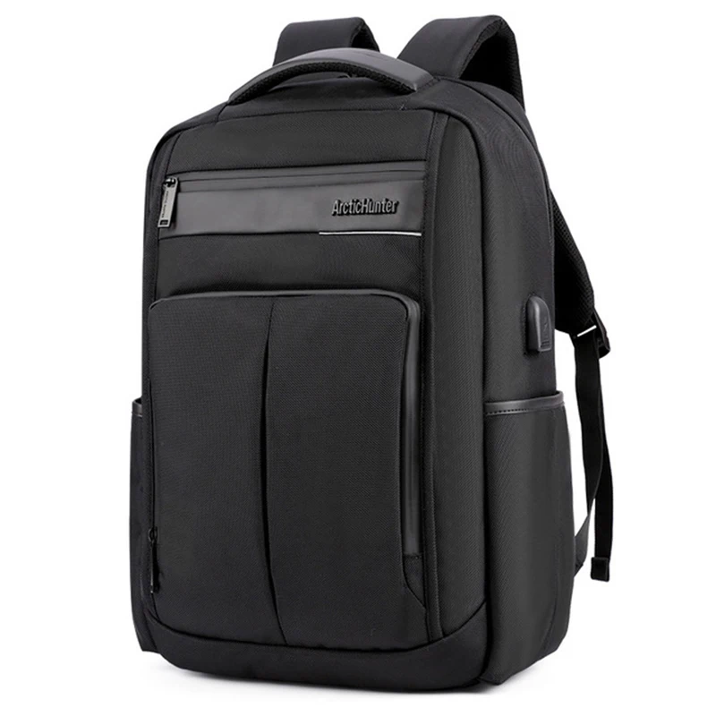 

ARCTIC HUNTER Business Men's Laptop Backpack USB Charging Waterproof Polyester Wearable Backpack