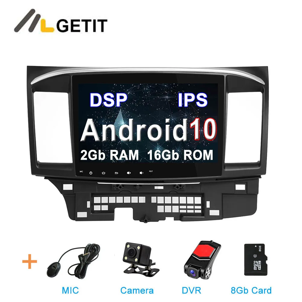 2G CAMERA-DVR-SD-DSP Android 10 автомобильный DVD стерео Мультимедийный плеер gps для Mitsubishi с wifi BT стерео радио - Цвет: 2G CAMERA-DVR-SD-DSP