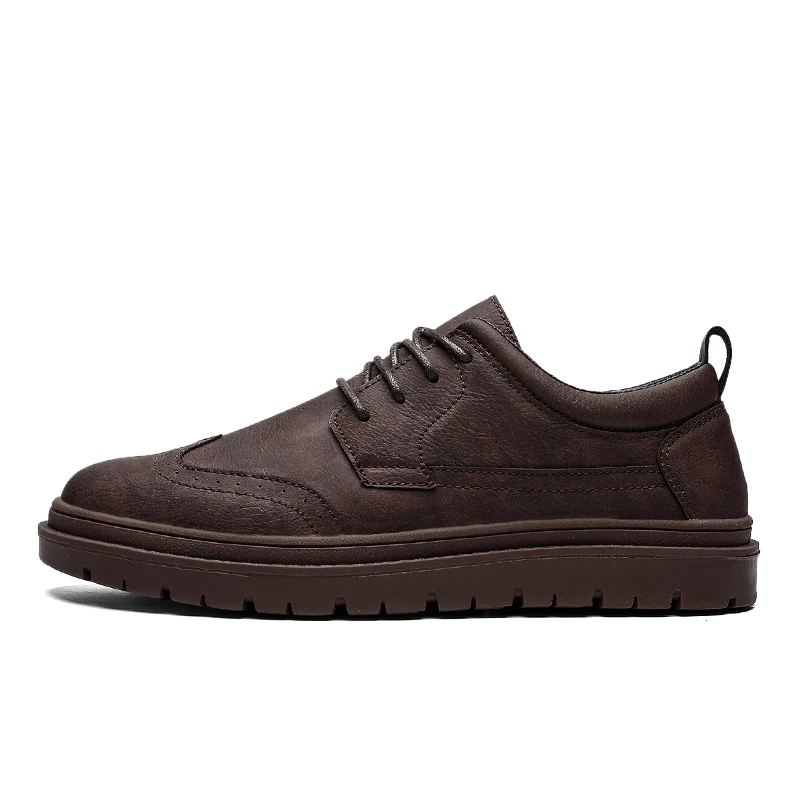 men classical leather casual shoes italian designer dress work male footwear elegant moccasins homme trend brogue shoes for men (7)