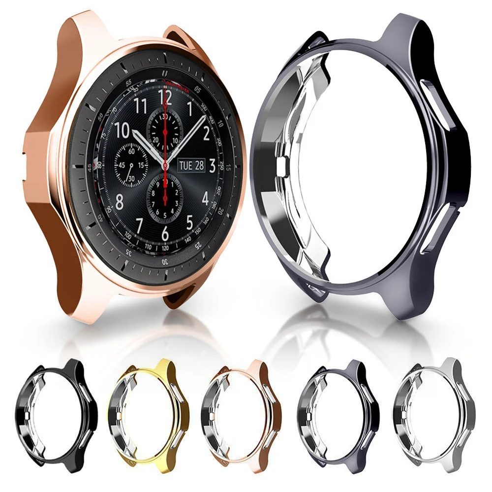 

Slim TPU Colorful Soft Watch Case Anti Scratch Protective Cover for Samsung Gear S3 Galaxy Watch 46mm Smart Watch Accessories