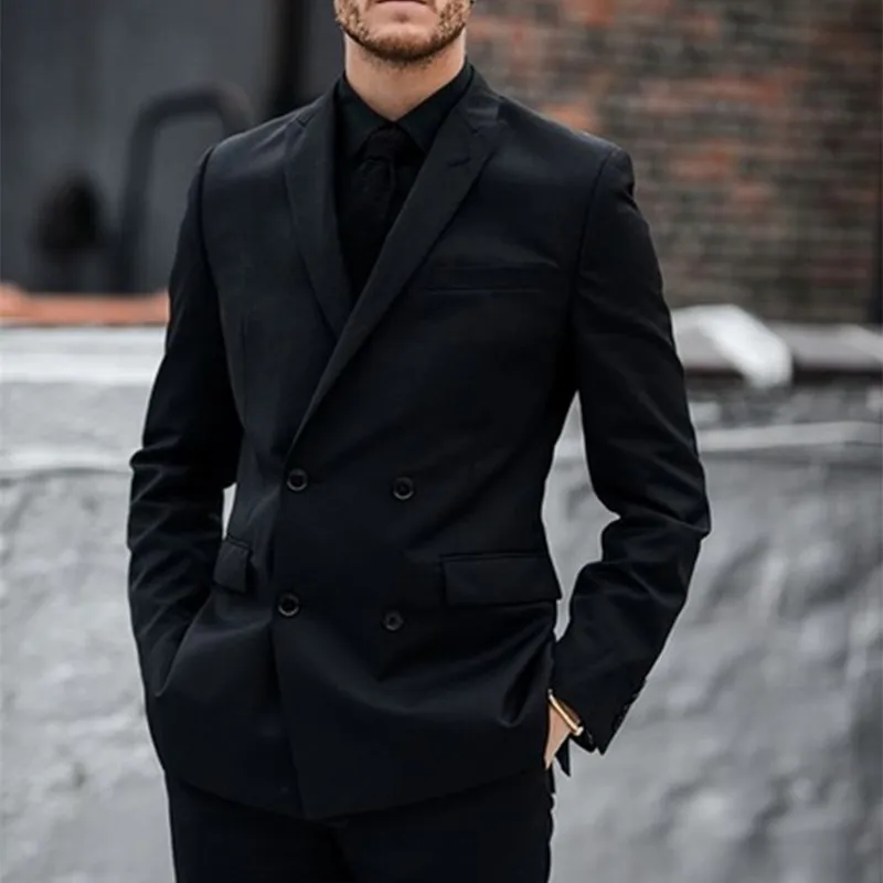 suit-93 tailed made black wedding pant casual stylish latest pant design prom tuxedo groom masculino trajes de hombre fashion pant_