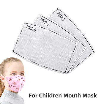 

Reusable Washable Children Cotton Face Mask 5 Layers Filter Mouth Cover Masque Respirator For Kids Boys Girls