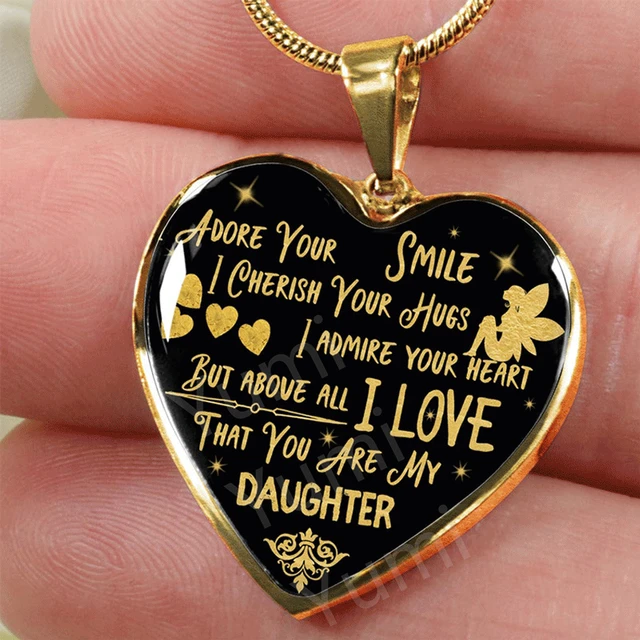 Gifts to Daughter From Dad to My Daughter Necklace Gift - Etsy | Graduation  gifts for daughter, Father daughter necklace, Personalized gifts for dad