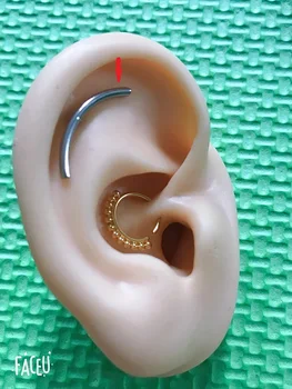 

1pc stainless steel Black 16G 18G 20G Bar Screw Ball Cartilage Earring Conch Tragus Stud Helix Cartilage Piercing Jewelry