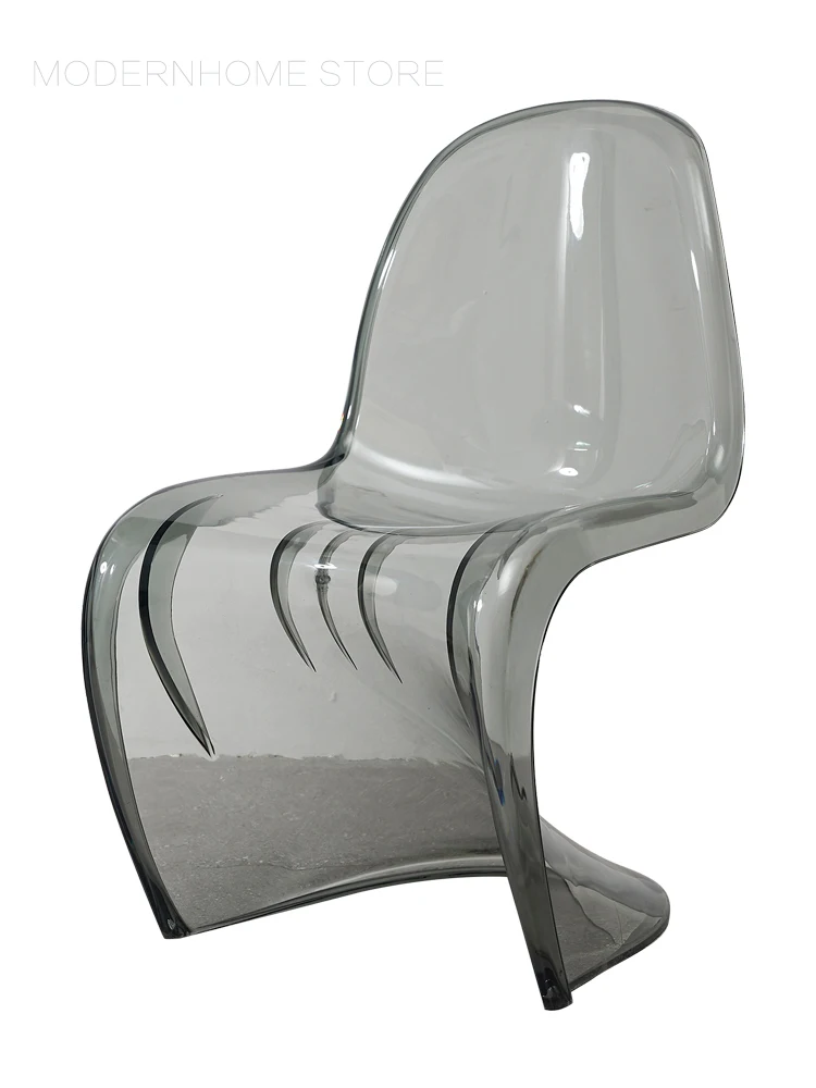 Хрустальный скандинавский красивый современный классический дизайн прозрачный дымчатый алмаз обеденный боковой офисный Конференц-зал закрытый боковой стул 1 шт
