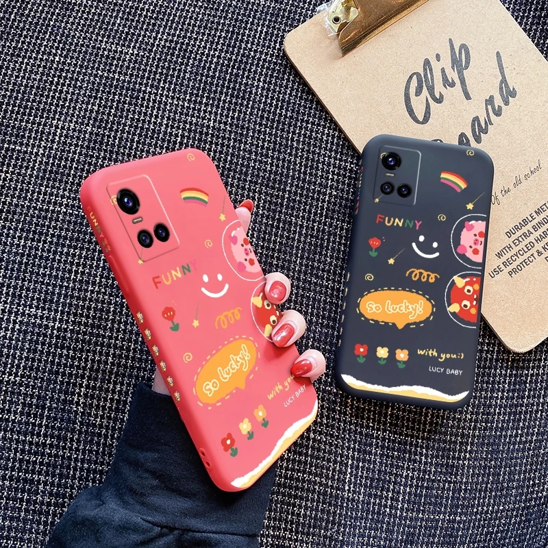Чехол для vivo s10 Pro s9 с рисунком счастливого медведя противоударный чехол из