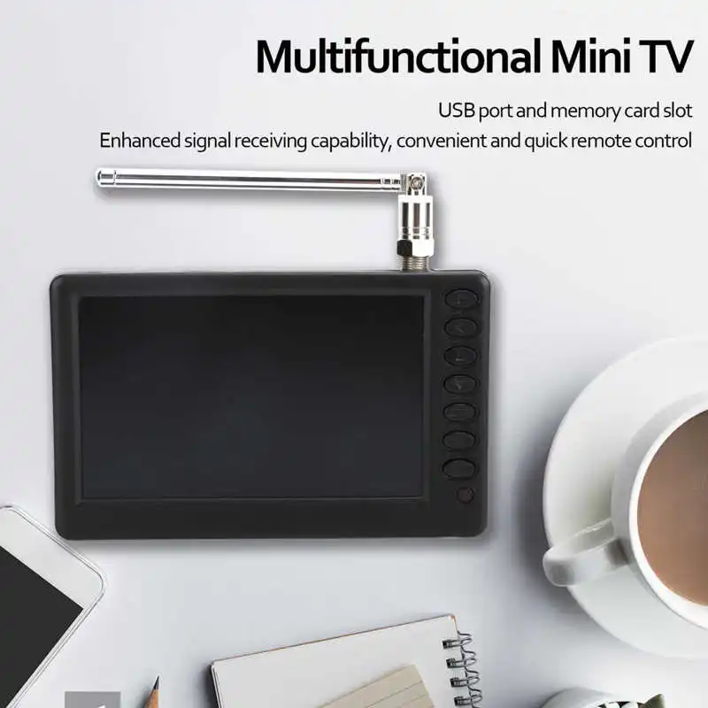 110‑220V LEADSTAR 5 Inch Digital Television ATSC TV Portable Digital TV for Car Camping Kitchen US Plug