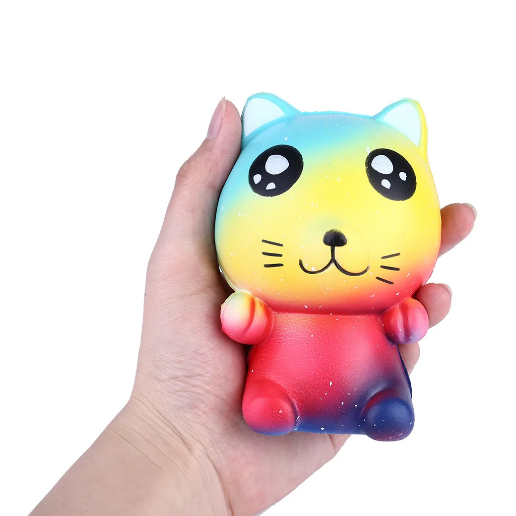 Colorful Cartoon cat kids Adult Toy Stress Reliever Eliminate Antistress Finger Pets toy Girl gifts Girly Heart Pinch Fun #B