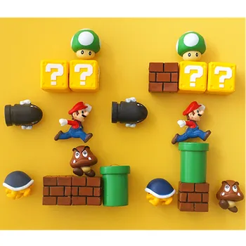 

10pcs 3D Resin Fridge Magnets Toys for Kids Home Decoration Ornaments Figurines Wall Magnet Bullets Bricks