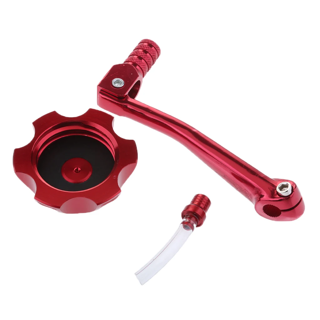 11mm Gear Shifter Shift Lever + Fuel Tank Cap Cover For 50cc 70cc 90cc 110cc 125cc 140cc 150cc 160cc Pit Dirt Bike