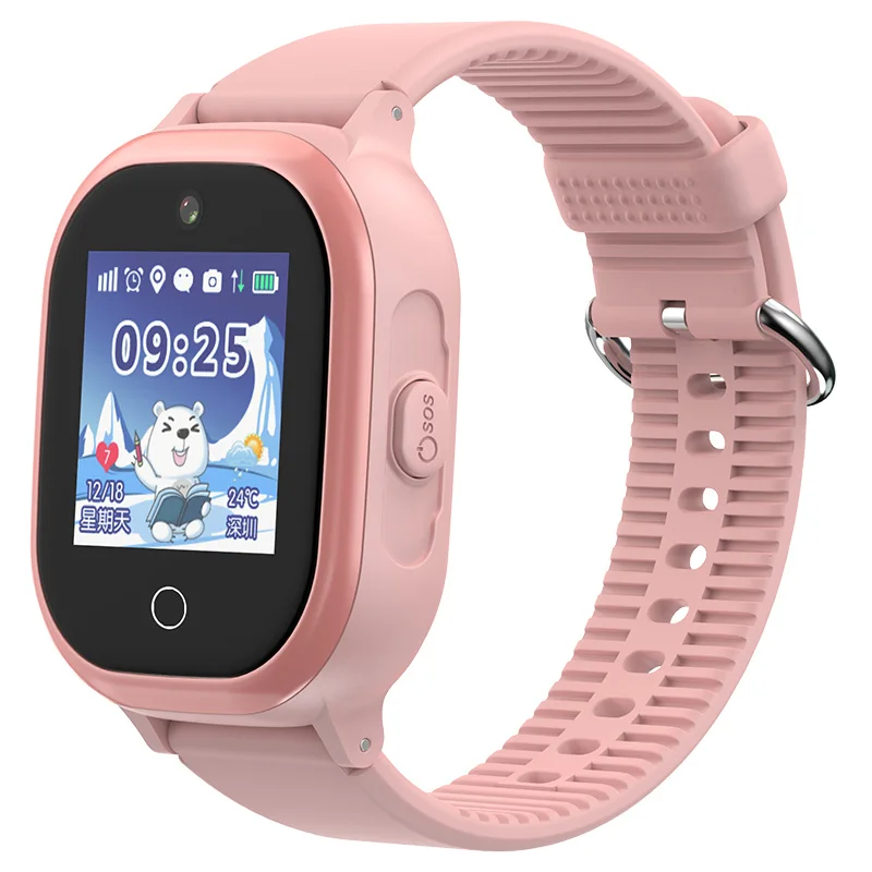 Smartwatch Pink S6 водонепроницаемые Смарт-часы для детей умные часы с GPS SOS Вызов для детей анти-потерянный монитор детские наручные часы для мальчиков и девочек - Цвет: Smartwatch Pink