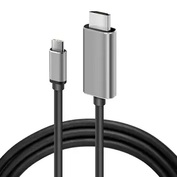 

1.8M Type-c To hdmi mobile phone with TV with screen mobile phone laptop screen line HD cable High Resolution