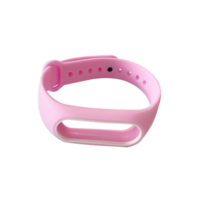 Light pink white Mi jobs mi Band 2 ремешок силиконовый Браслет Смарт-браслет аксессуары ремешок на запястье и Защита экрана для xiaomi mi Band 2 - Цвет: Light pink white