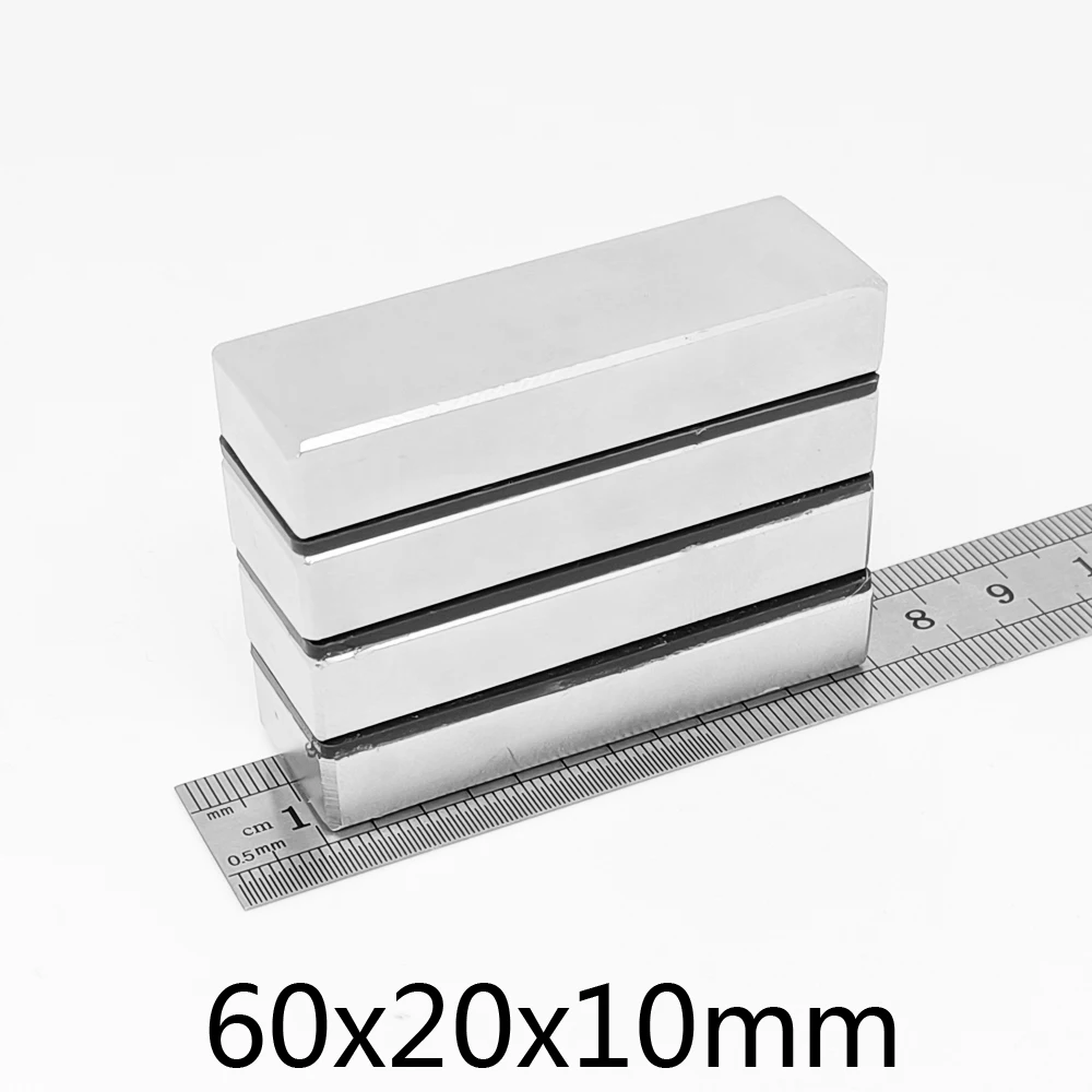 Neodymium Magnets Magnetic Blocks Magnetic Strip 60x20x10 Strong Neodymium Magnet N35 Strip Block 40x20x5mm 50*20*10 mm 50*20*5mm