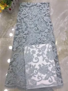 

Wholesale price African tulle lace French net lace fabric for making dress PDN728(5yards/lot)