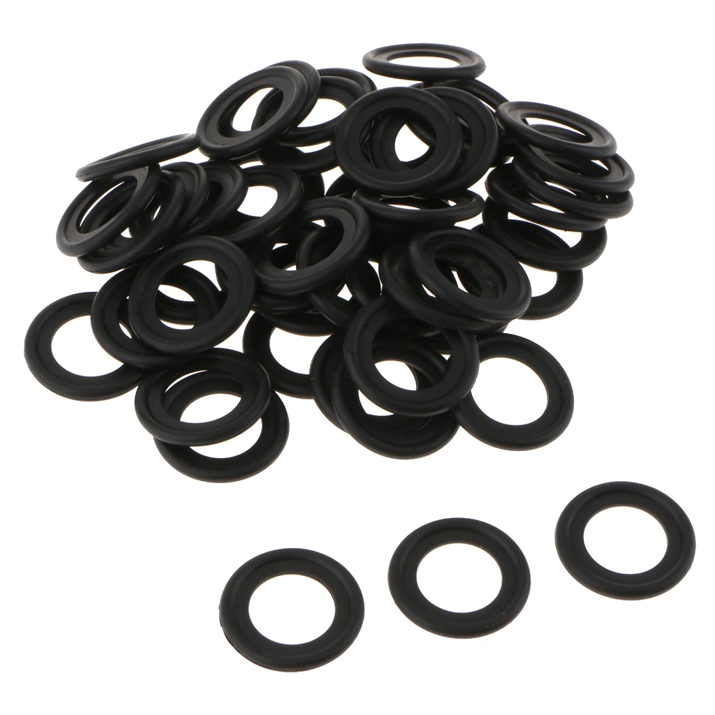 M14 Rubber Oil Pan Drain Plug Gasket for Ford F5TZ-6734-BA, Pack of 50