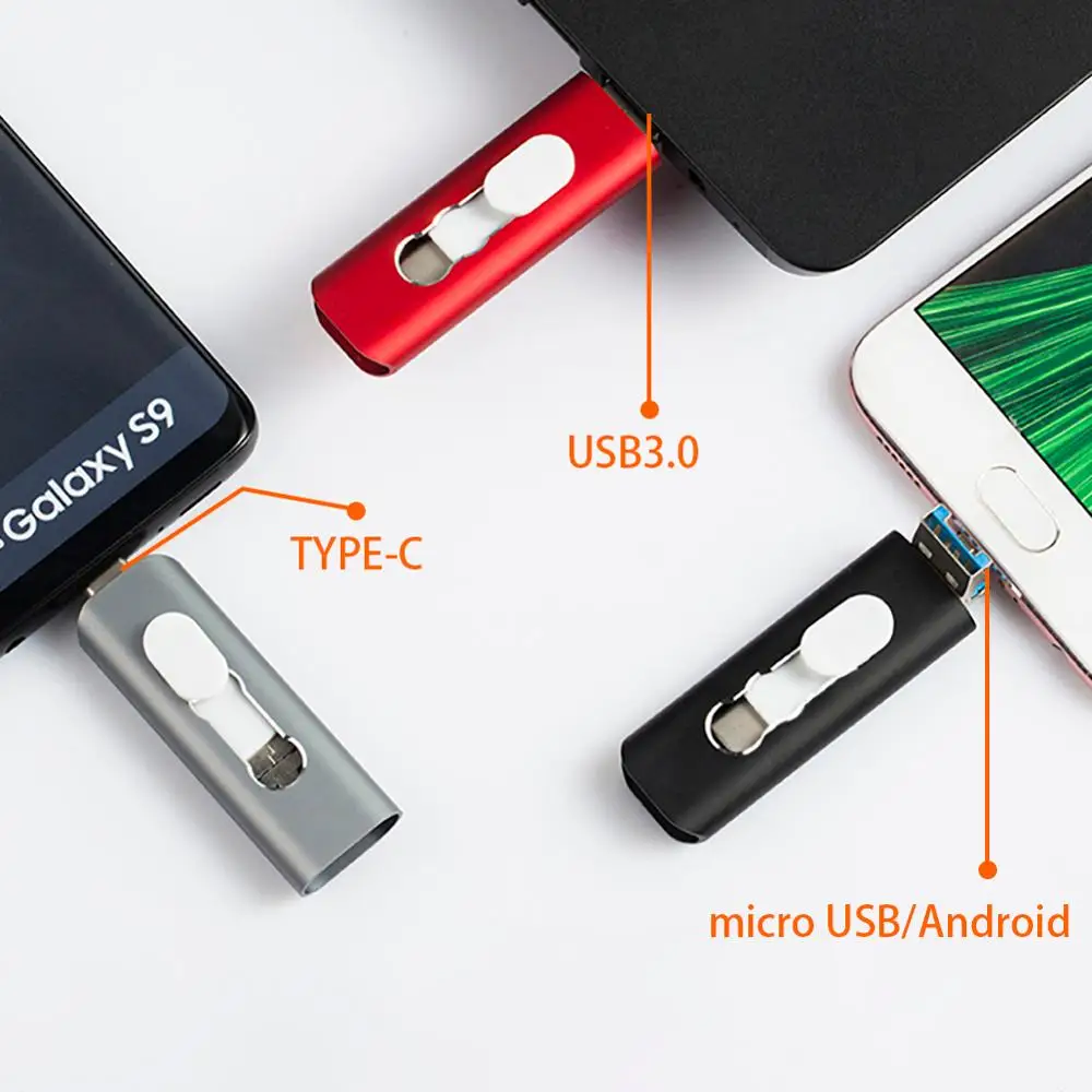 флешка usb type c 3.0 otg для Android клавиша 16 гб 32 64 128 256 флешки usb|USB флэш-накопители| |