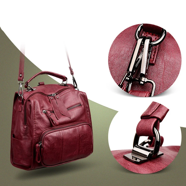 Mochila Mujer Cuero Marca De Lujo, роскошный рюкзак, женская сумка, дизайнерский бренд, Известный Рюкзак, женский, мягкий, из искусственной кожи, Sac A Dos Femme